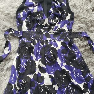 Very cute summer dress for any occasions ,polyester, size 8 midi  Multi color.